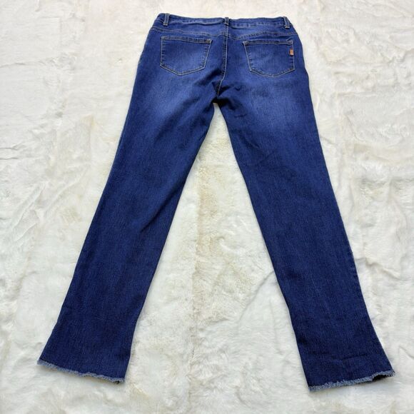 1822 Denim Skinny Ankle Jeans Medium Wash Mid Rise Women's Blue Size 10 - Picture 2 of 16